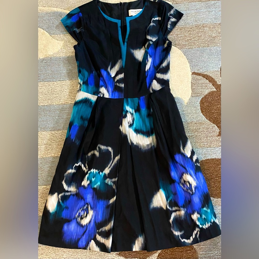 Helene Berman London Sleeveless Cotton Floral Dress
